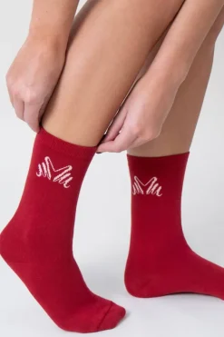 Miss Mary Socks & Stockings|Comfort Cotton Socks 2-pack Red