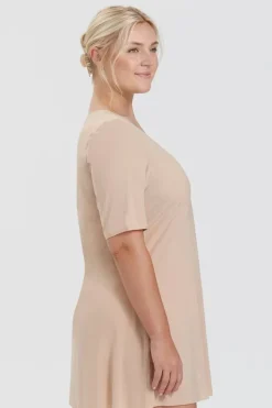 Miss Mary Nightwear|Cooling Underwear|Cool Sensation nightdress Beige