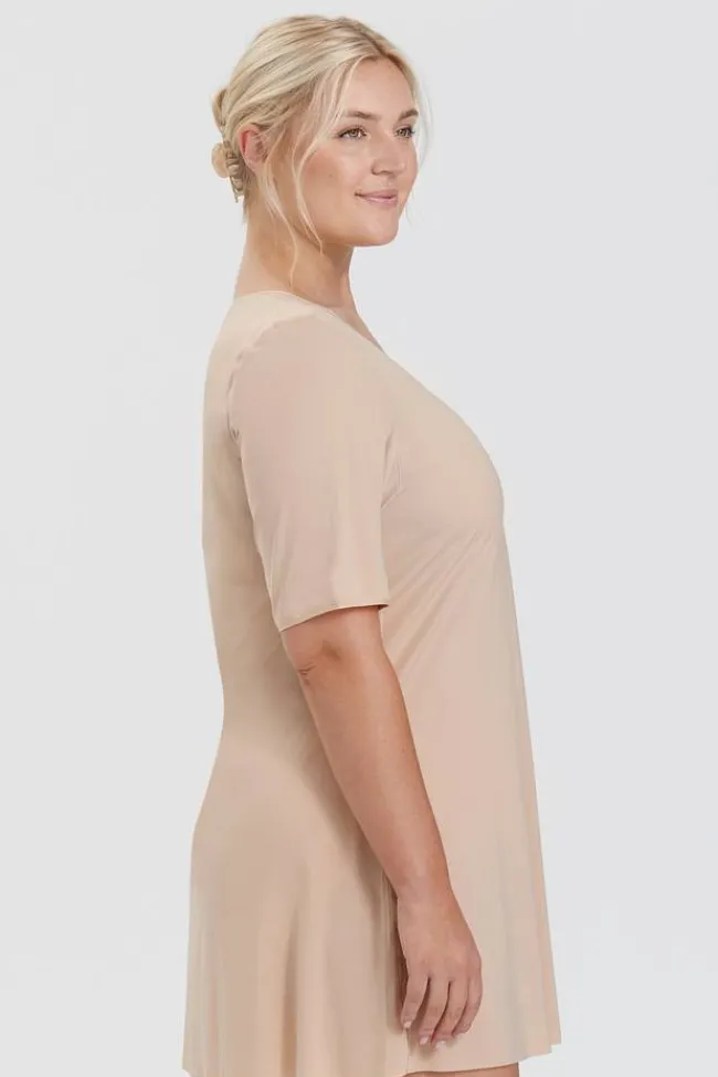 Miss Mary Nightwear|Cooling Underwear|Cool Sensation nightdress Beige