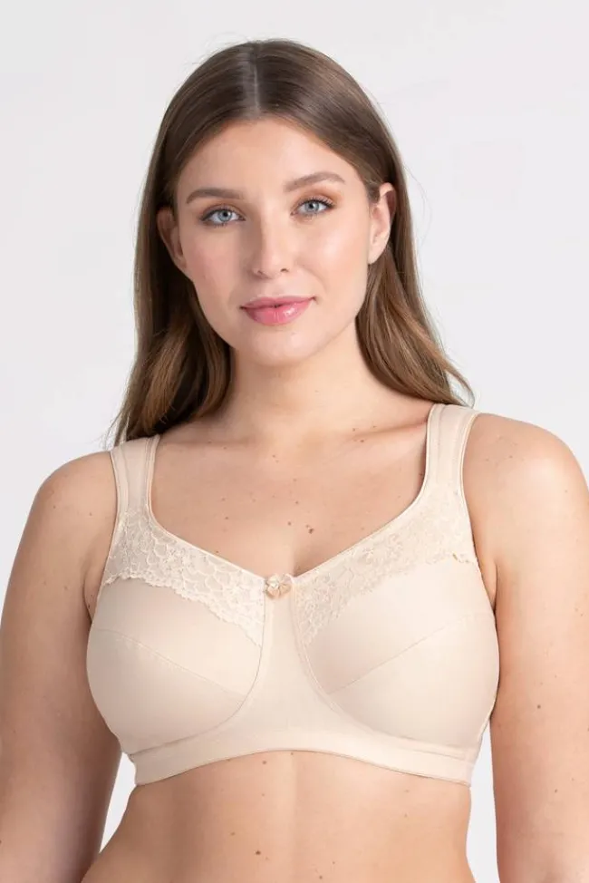Miss Mary Bra|Non-Wired Bras|Cotton Now minimizer bra Beige