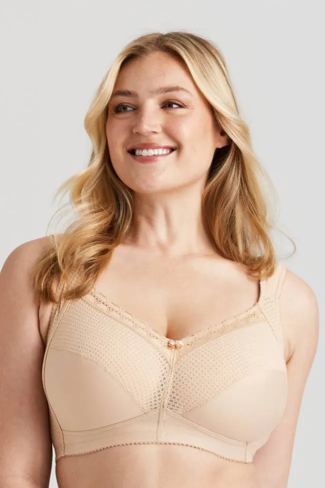 Miss Mary Bra|Non-Wired Bras|Diamond bra Beige