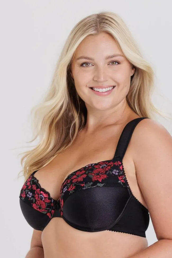 Miss Mary Bra|Underwired Bras|Dream lace bra Black