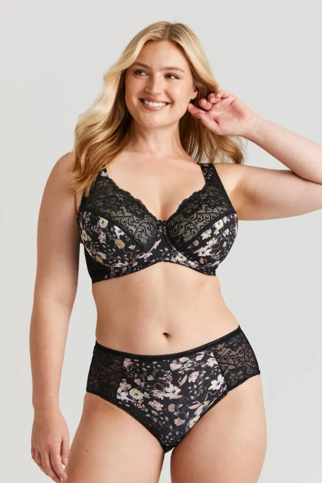 Miss Mary Bra|Underwired Bras|Fauna bra Black