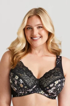 Miss Mary Bra|Underwired Bras|Fauna bra Black