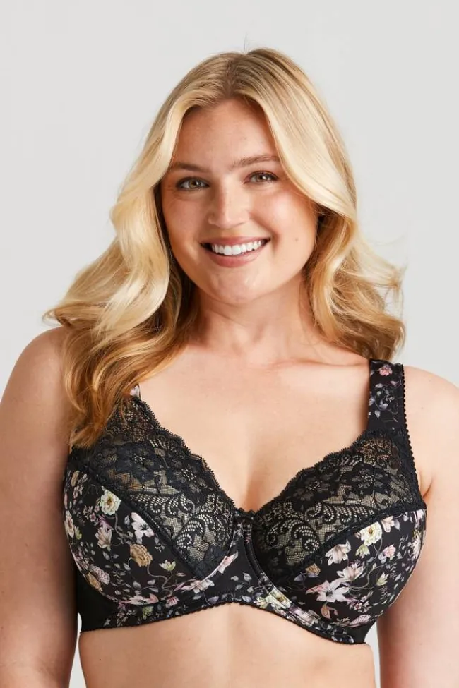 Miss Mary Bra|Underwired Bras|Fauna bra Black
