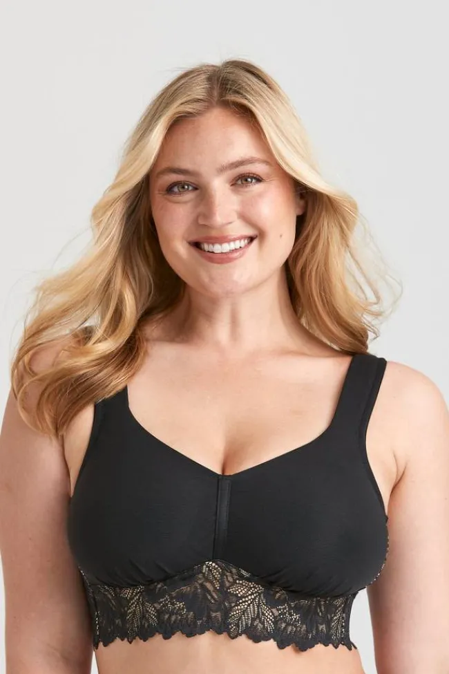 Miss Mary Bra|Non-Wired Bras|Grace bra Black