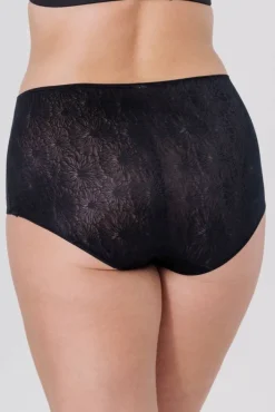 Miss Mary Panties|Invisible Lace maxi briefs Black