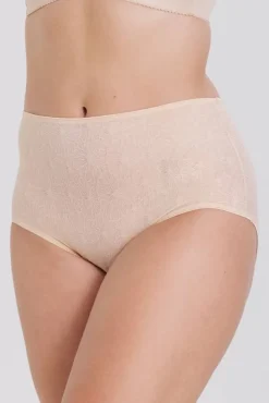 Miss Mary Panties|Invisible Lace maxi briefs Beige