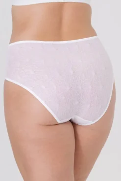 Miss Mary Panties|Invisible Lace midi briefs White