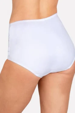 Miss Mary Panties|Jacquard & Lace panty girdle White