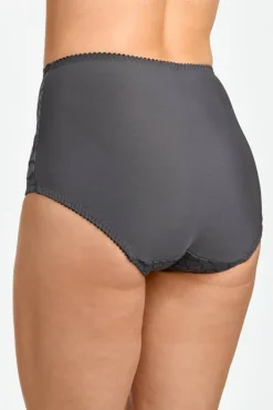 Miss Mary Panties|Jacquard & Lace panty girdle DarkGrey