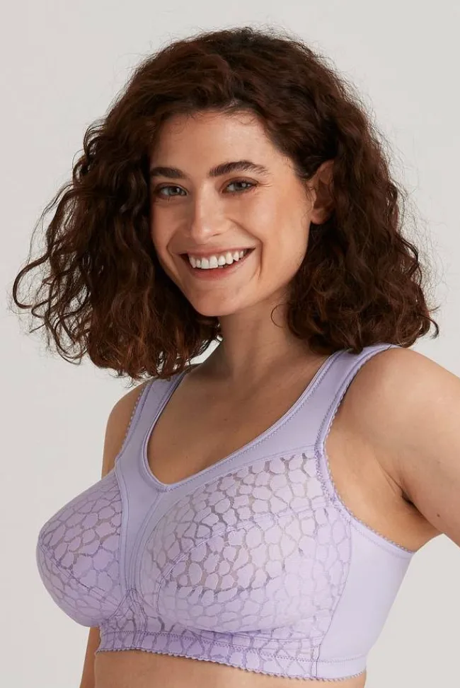 Miss Mary Bra|Non-Wired Bras|Lovely Jacquard bra Lavender