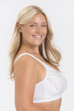 Miss Mary Bra|Non-Wired Bras|Lovely Jacquard bra White