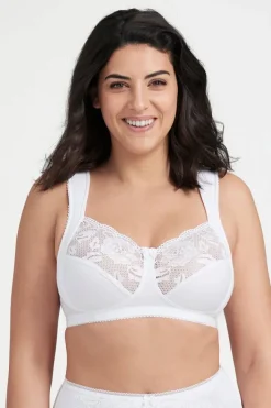 Miss Mary Bra|Non-Wired Bras|Lovely Lace bra White