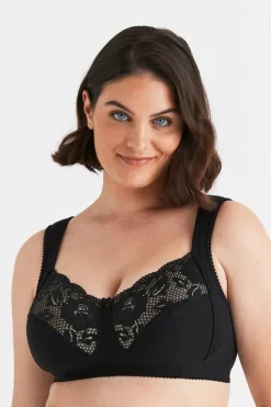 Miss Mary Bra|Non-Wired Bras|Lovely Lace bra Black
