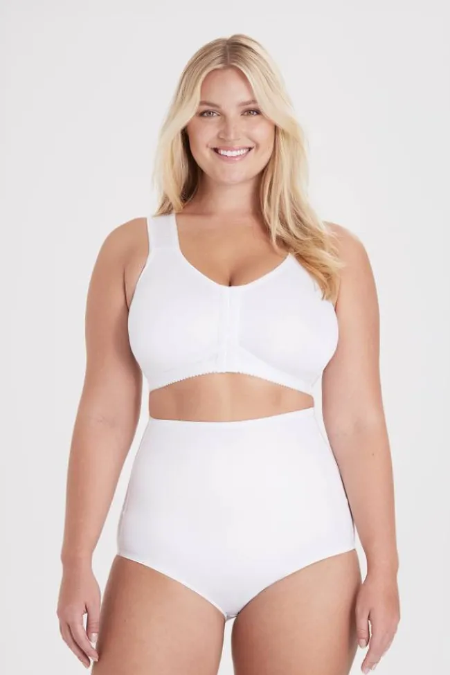 Miss Mary Bra|Non-Wired Bras|Nova front closure bra White