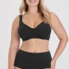 Miss Mary Bra|Underwired Bras|Organic Cotton t-shirt bra Black
