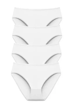 Miss Mary Panties|4-pack Basic Cotton tai panty white
