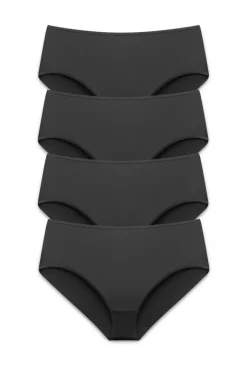 Miss Mary Panties|4-pack Maxi panty in micro feeling black