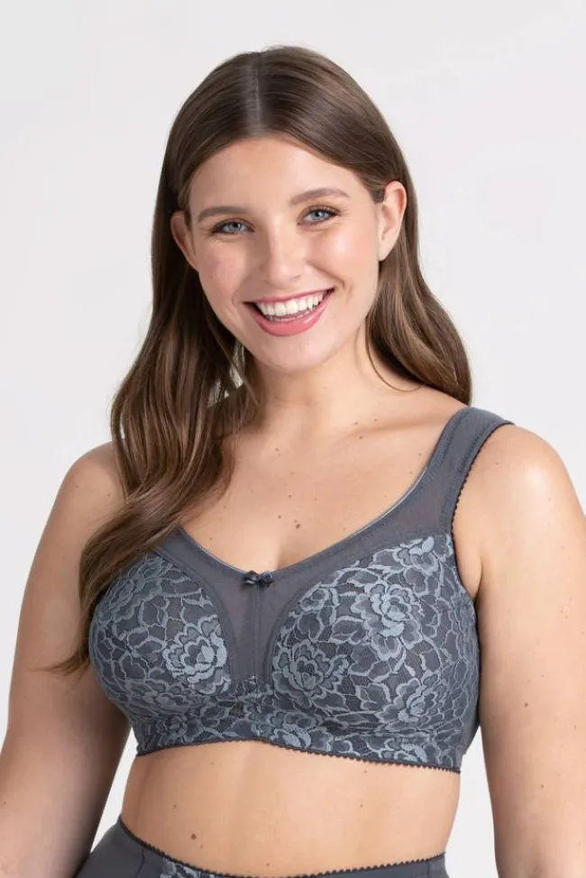 Miss Mary Bra|Non-Wired Bras|Queen bra DarkGrey
