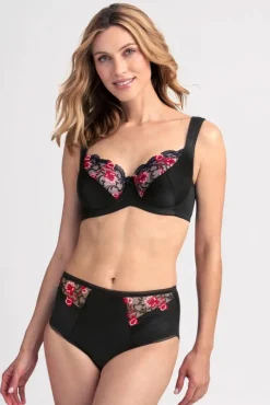 Miss Mary Bra|Underwired Bras|Shine bra Black