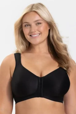 Miss Mary Bra|Non-Wired Bras|Stay Fresh front-closure bra Black