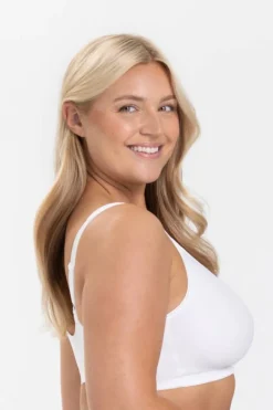 Miss Mary Bra|Non-Wired Bras|Stay Fresh front-closure bra White