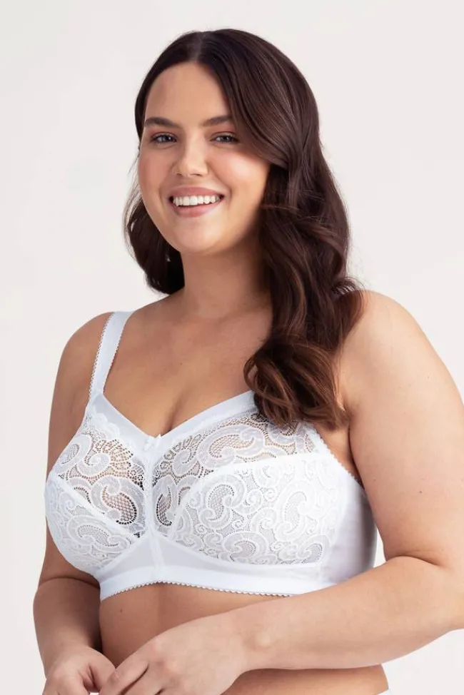 Miss Mary Bra|Non-Wired Bras|Wonder minimizer bra White