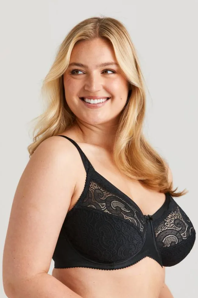 Miss Mary Bra|Underwired Bras|Wonder minimizer bra Black